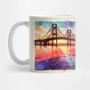 Mackinac Bridge Color Splash Mug